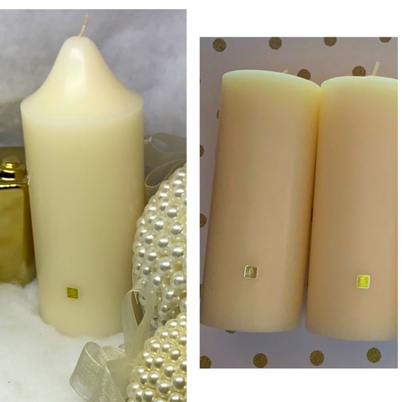 3 French Vanilla 3X7 pillar candles